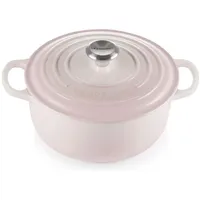 Le Creuset Signature Bräter 24 cm rund shell pink