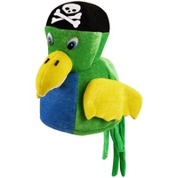 Hut Papagei Piratenhut Vogel Pirat Tier Kostümhut Kostümzubehör Tierhut Fasching