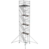 MUNK Rollgerüst 1,35 x 1,80 m mit Schrägaufstiegen Ausleger Plattformhöhe 8,35 m