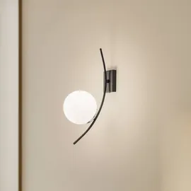 Opviq Wandleuchte Lieve schwarz, Glas 15x25x44 cm | NADUVI