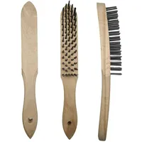 Lessmann Handdrahtbürste Stahl glatt 0,35mm 5-reihig