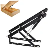 Klappbett-Hebemechanismus,Stützstange für Bett,Bett Lift Springaufbeschlag Bett aus Stahl,modernes Lattenrost Hebemechanismus für Bett platzsparendes DIY-Projekt, Aufhebe-Hardware,Schwarz(1100mm)