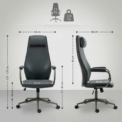 CLP Bürostuhl Pocatello Industrial Loft Antik Stil antik schwarz