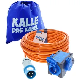KALLE DAS KABEL Kalle Blue Extreme Signal Zelt Edition SCHUKO 3G 2,5mm2 25 Meter