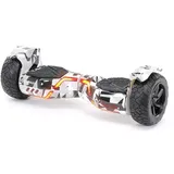 ROBWAY X2 Offroad-Hoverboard fürs Gelände, Erwachsene und Kinder, 8,5 Zoll, App, Bluetooth, 700 Watt (Metro Camo, Offroad)