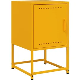 vidaXL Nachtschrank 2 Stk. 36 x 39 x 60,5 cm Senfgelb