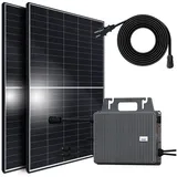sunniva Balkonkraftwerk 850/800W Solaranlage mit 800W Growatt Micro Wechselrichter 2 x 425 W