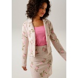 Aniston CASUAL Kurzblazer ANISTON CASUAL Gr. 46, bunt (beige, sand, moosgrün, pink, rosé) Damen Blazer