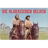 Blechwaren Fabrik Braunschweig GmbH Bud Spencer & Terence Hill Blechschild Die glorreichen Helden 20 x 30 cm