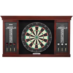 VEVOR Dartschrank Set Offizielle Dartscheibe MDF Darts 45x3,8cm Dartboard