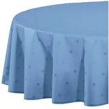 Erwin Müller Tischdecke Tischdecke "Neuss", abwaschbar Uni blau rund | 160 cm x 160 cm