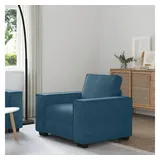 vidaXL Sessel 60 x 77 x 52,8 cm Blau Samt