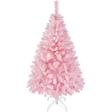 Yaheetech 124cm Künstlicher Weihnachtsbaum Tannenbaum mit 208 Spitzen & Faltbarem Metallständer Christbaum Kunstbaum für Weihnachtsdekoration, Grün