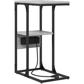 vidaXL Nachttisch Grau Sonoma 41,5 x 26 x 60,5 cm Holzwerkstoff