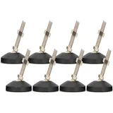 Drenky Möbelfüße Verstellbar, Stellfüße Höhenverstellbar Schwerlast 8 Stück M8 x 30mm Winkel Einstellbar Nivellierfüße mit Kugelgelenk und Einschlagmuttern