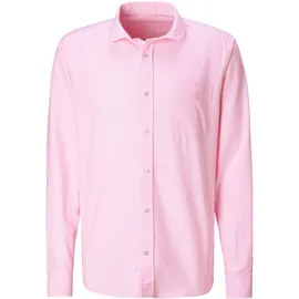 H.I.S. Langarmhemd H.I.S, Herren, Gr. XXL (45/46), N-Gr, rosa, Web, Obermaterial: 100% Baumwolle, unifarben, regular fit, Rundhals, Manschette, Hemden, mit Kentkragen, Oxford-Qualität aus reiner Baumwolle