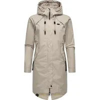 Ragwear Langer Wasserdichter Oversized Damen Übergangsmantel Parka mit Kapuze