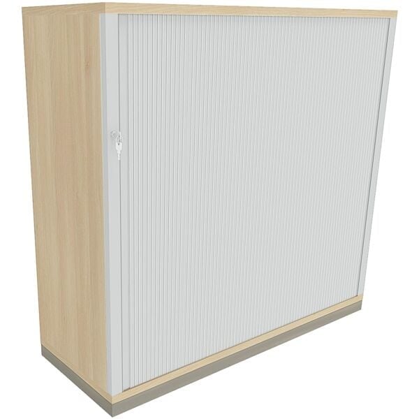 Querrollladenschrank »Fastline« 120 cm breit 3 OH braun, fm Büromöbel, 120x113.3x44.2 cm