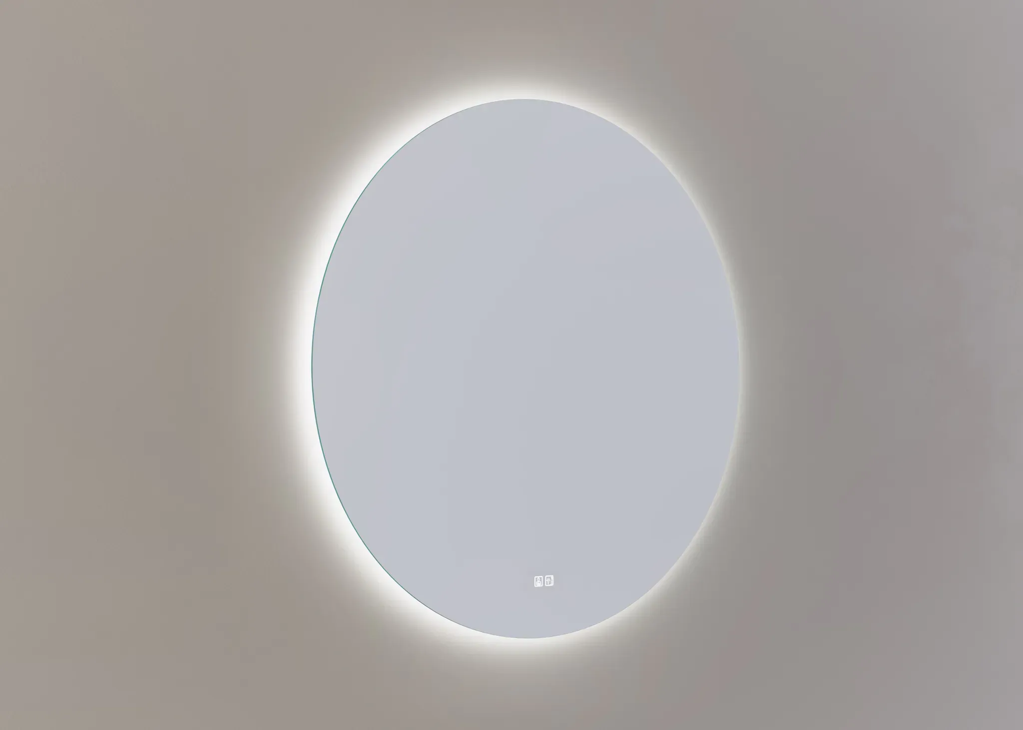 Thebalux Sunny LED-Wandspiegel 100cm - Aluminium