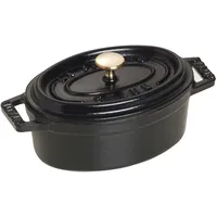 Staub Cocotte 11 cm oval schwarz (11011-25)