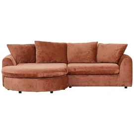 GUTMANN FACTORY Ecksofa TOBINA, 250 x 178 cm - Stoffbezug mit Kissen