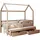 Mirjan24 Kinderbett Asher 80 x 180 cm Kiefer lackiert beige