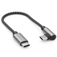 deleyCON USB-C 0,15 m Gewinkelt Schwarz