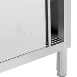 Royal Catering Edelstahl-Arbeitsschrank - PREMIUM - 120 x 50 cm - 390 kg -