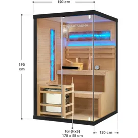 Artsauna Vantaa 120 inkl. 3,5 kW Ofen