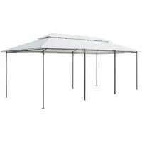 VidaXL Pavillon 600x298x270 cm Weiß 180g/m2