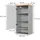 Vicco Hängeschrank Eden, Grau/Artisan, 40 x 77.5 cm, viel Stauraum für Badutensilien