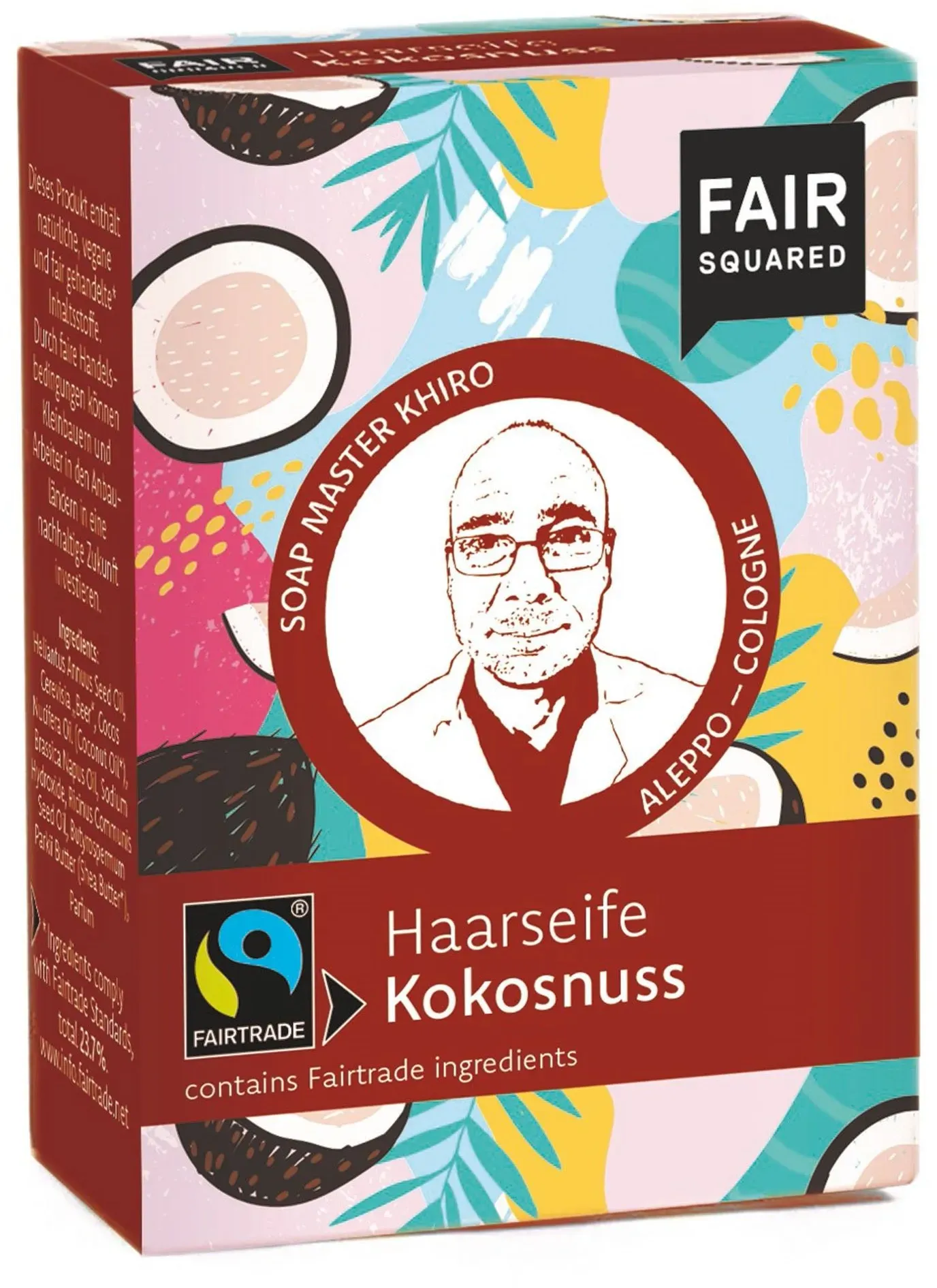 Fair Squared Fairtrade Jubiläum Haarseife Kokosnuss 80 g