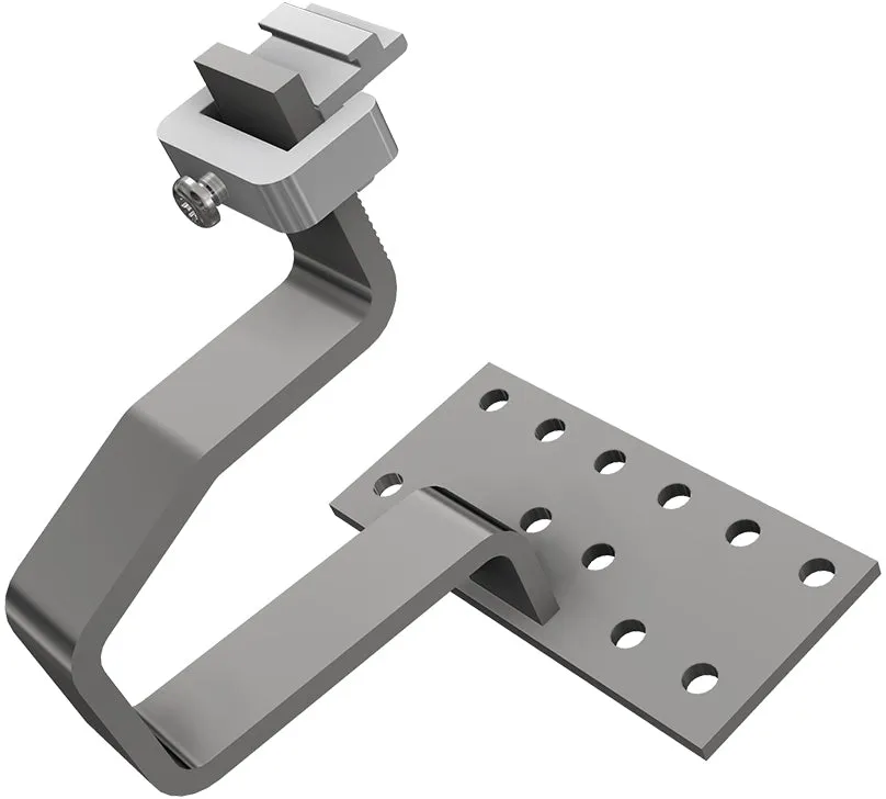 SL Rack Dachhaken SL A2-45 X, aus Edelstahl, für hohe Schneelasten, Höhe 45 mm, inkl. Klemmkombination horizontal - SL Rack Dachhaken SL A2-45 X aus Edelstahl für hohe Schneelasten Höhe 45 inkl...