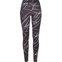 URBAN CLASSICS Ladies AOP Leggings in Schwarz, Größe M