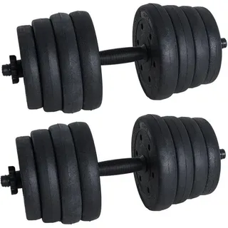 Estexo Kurzhanteln Hantelset 30 kg Hanteln 2er Set Hantelscheiben Muskeltraining