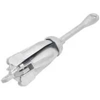 vidaXL Klappanker 2,5 kg Silber/Temperguss