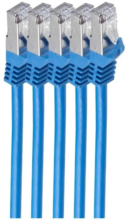 shiverpeaks BS75511-B-SET5 Netzwerkkabel Blau 1 m Cat7 S/FTP (S-STP)