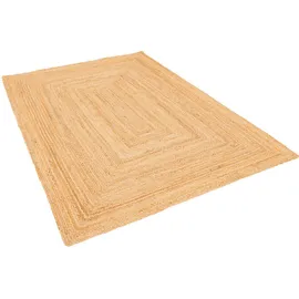 Pergamon Pergamon, Naturfaser, Teppich Jute Salsa Bordüre (300 x 300 cm,