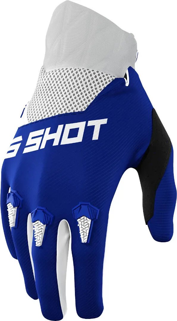 Shot Devo Motocross Handschuhe, weiss-blau, Größe 2XL für Männer