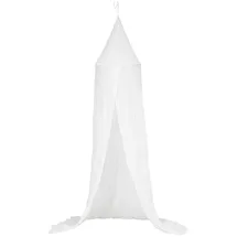 ATMOSPHERA CREATEUR D'INTERIEUR Atmosphera - Betthimmel Lili Baumwollgaze - weiß - H.350 cm - Weiß
