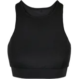URBAN CLASSICS Ladies High Neck Tech Bra", - schwarz,