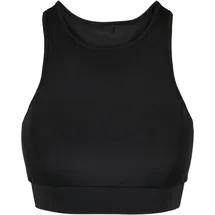 URBAN CLASSICS Ladies High Neck Tech Bra", - schwarz,