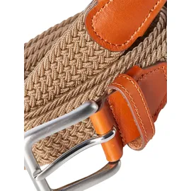 JACK & JONES Gürtel Woven Belt Materialmix 80 cm Beige