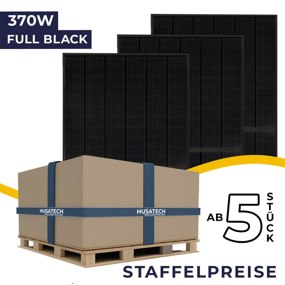 Luxen Solar 370W - LUXNERI SERIES 4 - Full Black