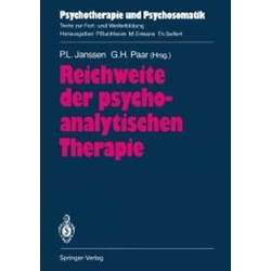 Reichweite der psychoanalytischen Therapie als eBook Download von