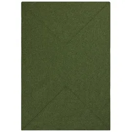 HANSE HOME Teppich HANSE HOME Trenzado grün, B:120cm H:10mm L:170cm, Polypropylen, Teppiche, Teppich, In- & Outdoor, Handmade-Look, Läufer, Wetterfest, Balkon, Wohnzimmer