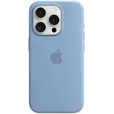 Apple Original iPhone 15 Pro Silicone Case mit MagSafe - Winterblau