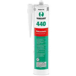 Naturstein 440 grau neutrale Silikondichtmasse RAMSAUER 310ml Kartusche