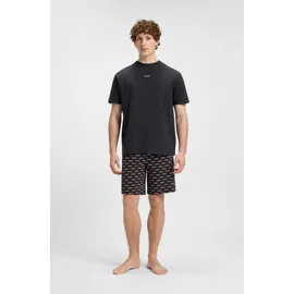 Hugo Underwear Pyjamashorts »SPLIT LOGO« zweifarbige Logo's allover, elasticher Bund HUGO Underwear Black 001