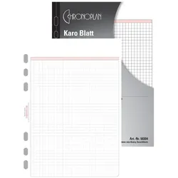 CHRONOPLAN Karo Blatt, Midi, 25 Blatt, 80 g/qm